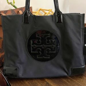 Tory Burch Ella Tote Patent Large | Black